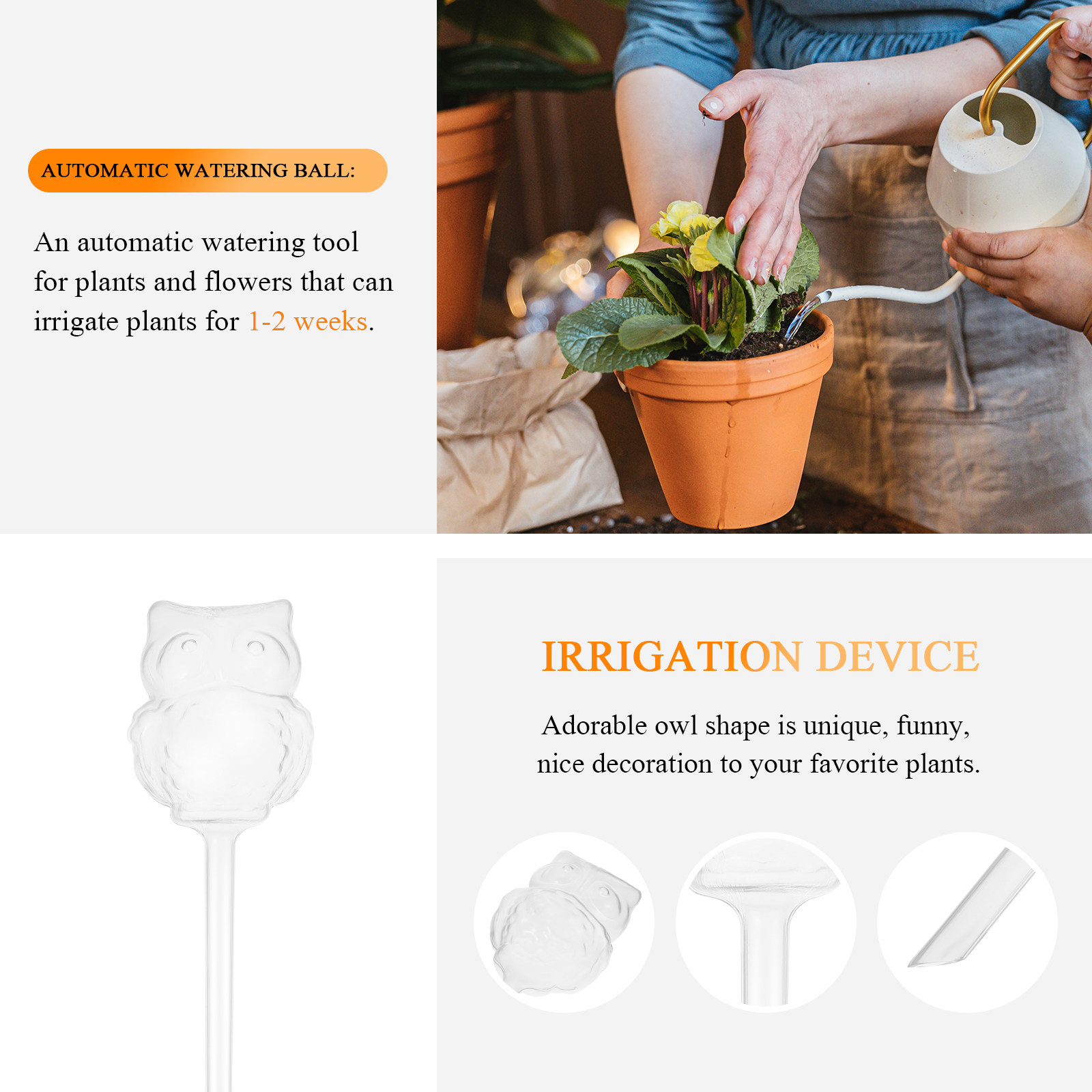 4Pcs Automatic Watering Device - Automatic Plant Waterer ulasan dan harga