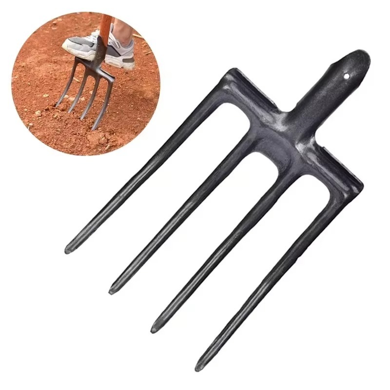 4-Tine Carbon Steel Agricultur - Spade Digging Fork ulasan dan harga